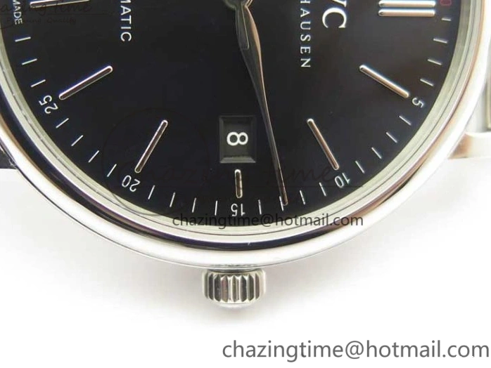 MIROTIME 0104 FastDry Portofino IW356501 SS V3 MK 1:1 Best Edition Black Dial On SS Mesh Bracelet MIYOTA 7195